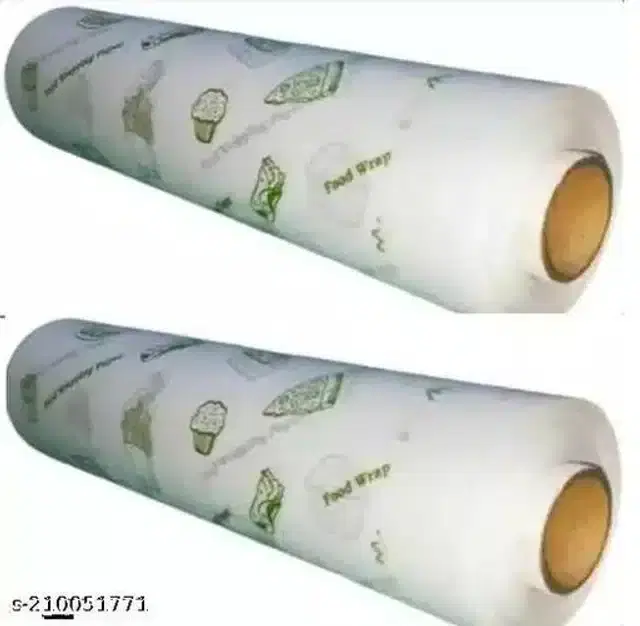 Food Wrapping Paper Roll, 25 m, Pack of 2