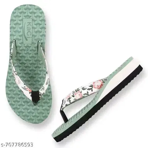 Comfortable Slippers for Women (Green, 4)