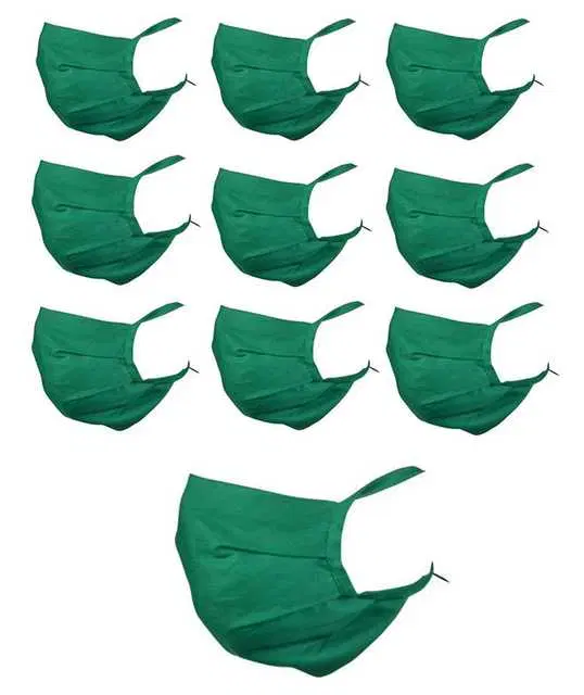 Pinak Cotton Reusable Cloth Face Mask, Green, PS-158