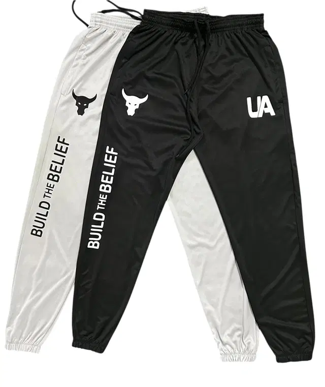 Polyester Blend Printed Regular Fir Trackpants for Men (Black & Grey, 28) (Pack of 2)