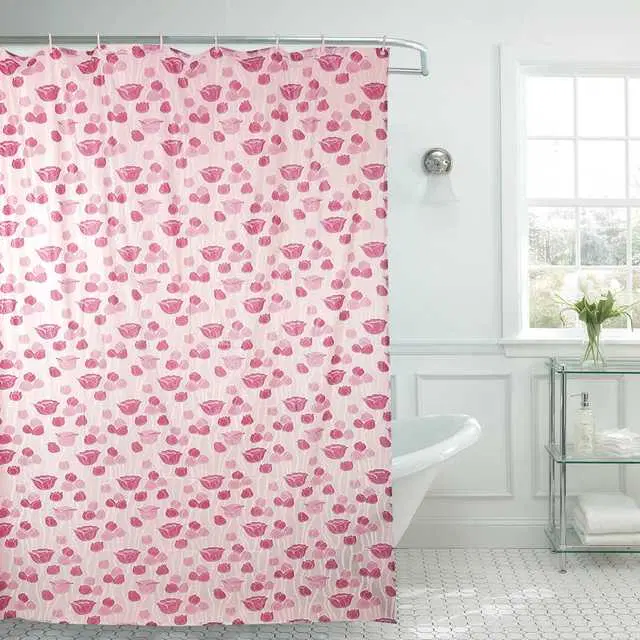 Waterproof Shower Curtain for Bathroom with 8 Hooks, W-87