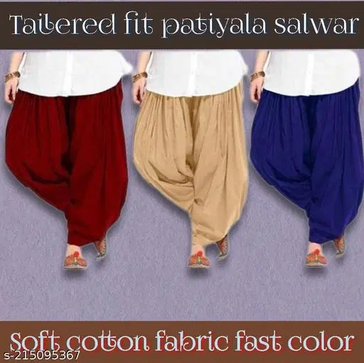 Salwar for Women, Pack of 3 (Maroon, 28)