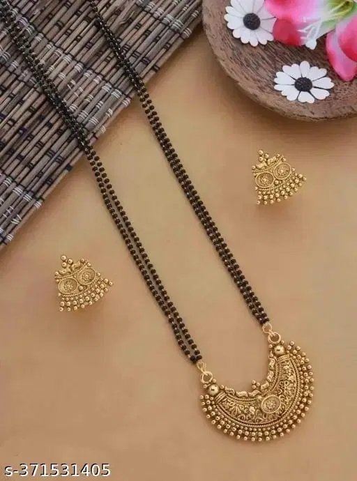 Mangalsutra Set for Women (Gold, 18 inch)
