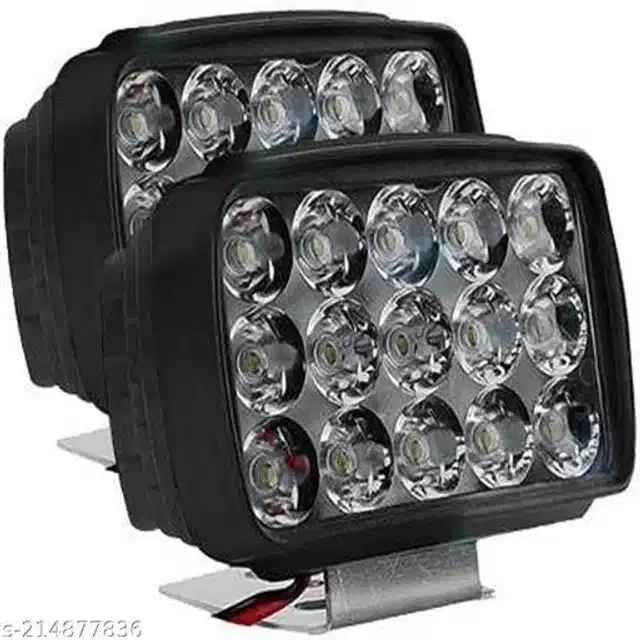 Motorbike LED Fog Spot Light (White, Pack of 2)