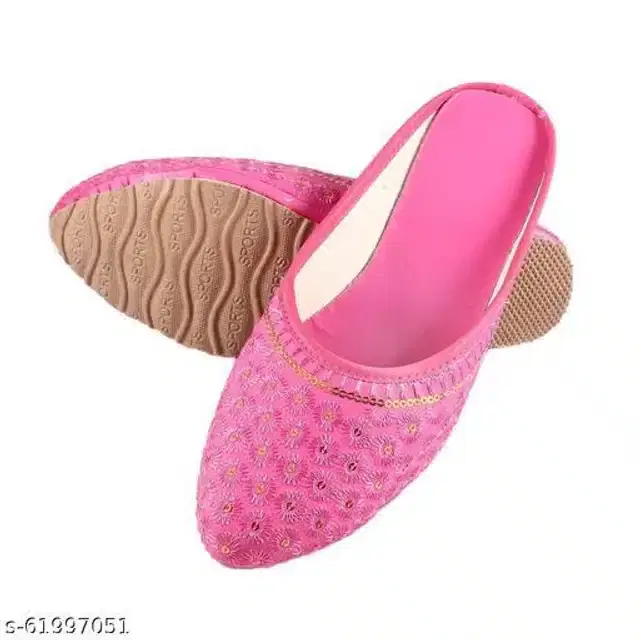 Mojaris for Women (Pink, 4)