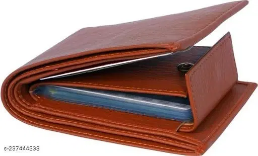 Faux Leather Wallet for Men (Multicolor)