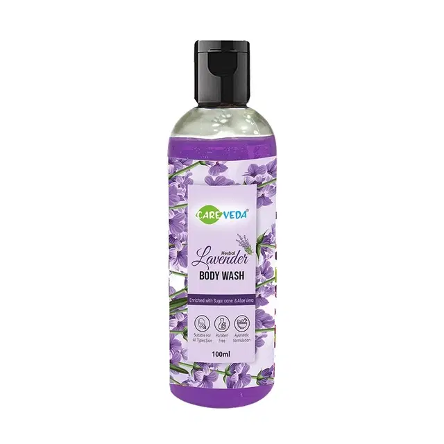 CareVeda Herbal Lavender Body Wash 100 ml