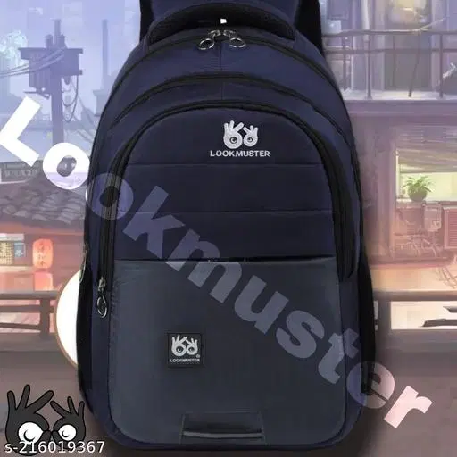 Rubber Backpack for Men & Women, Blue