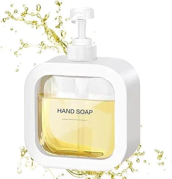 Plastic Refillable Liquid Soap Dispenser for Bathroom, Multicolor, 300 ml, Pack of 1