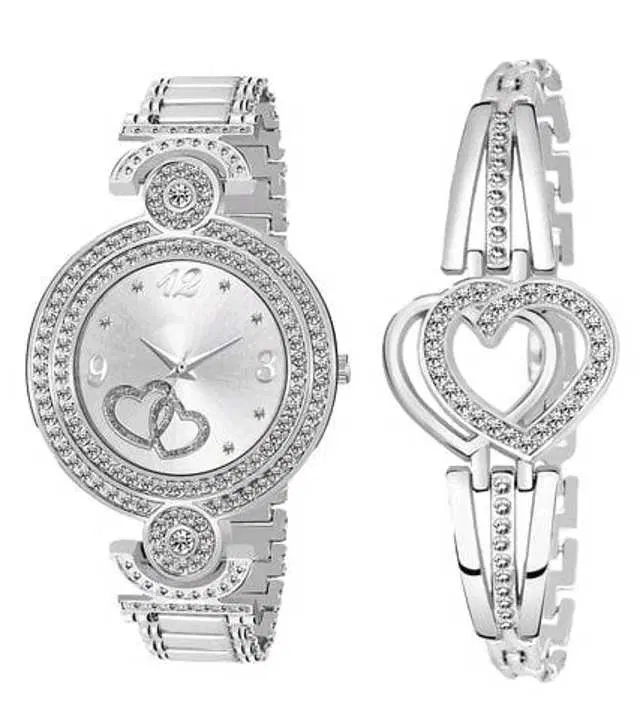 Analog Watch For Womens (Silver) (WS-466)