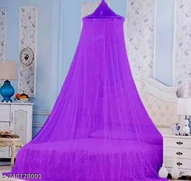 Polyester Mosquito Net, Purple, 6.7x6.5 Feet