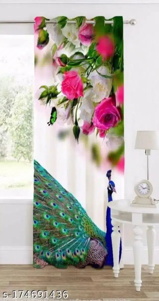 Curtains for Door, Multicolor, 5 Feet