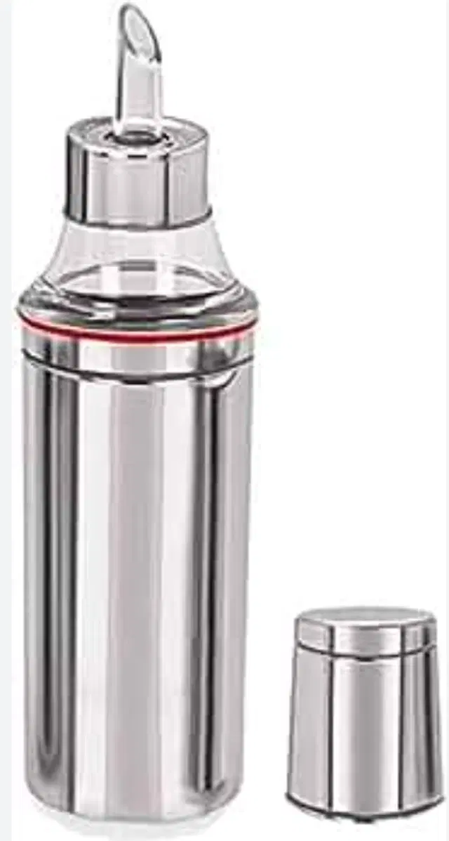 Stainless Steel Cooking Oil Dispenser, Silver, 1000 ml