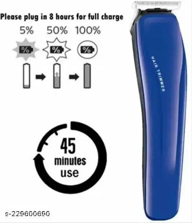 Rechargeable Trimmer for Men, Blue