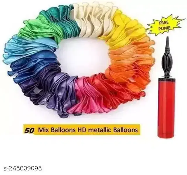 Party Decoration Balloons Set, Multicolor, Pack of 101