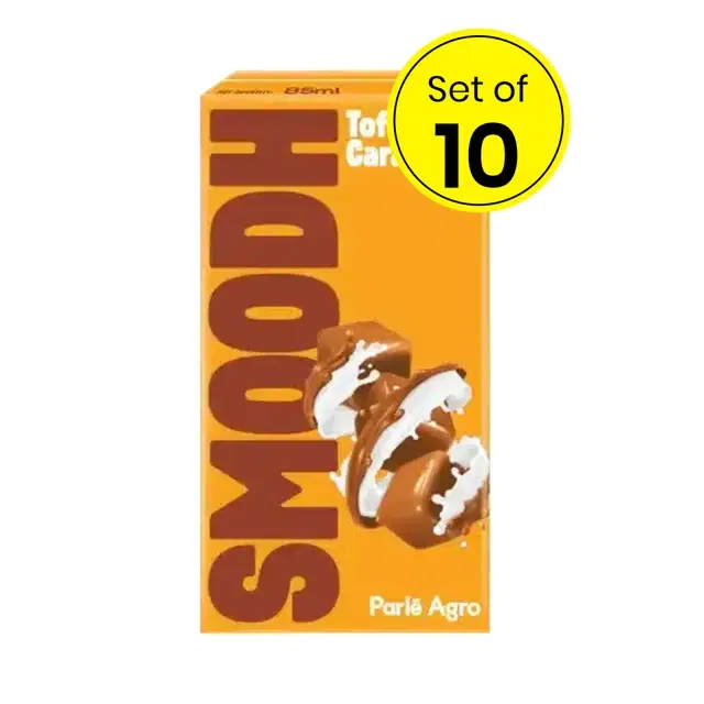 Smoodh Toffee Caremel Flavoured Milk 10X85 ml (Set of 10)