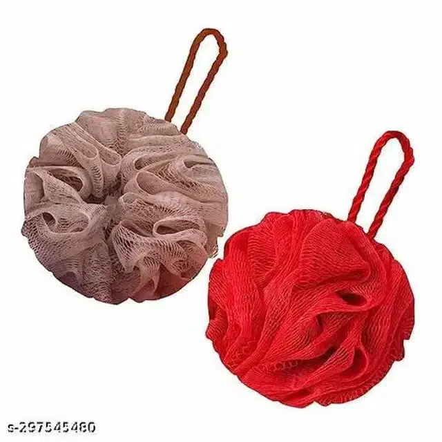 Plastic Bathing Loofah, Assorted, Pack of 2