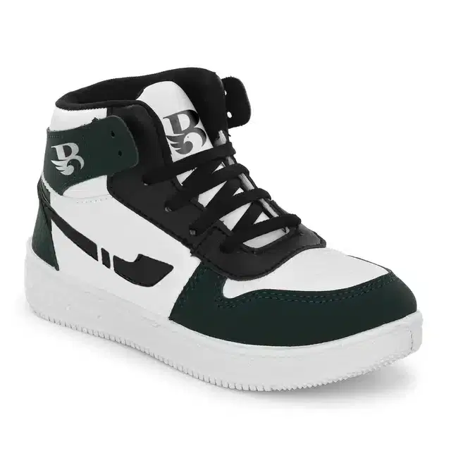 Casual Shoes for Boys (Green & Black, 11)