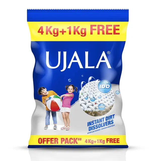 Ujala Detergent Powder 4 Kg + 1 Kg Free