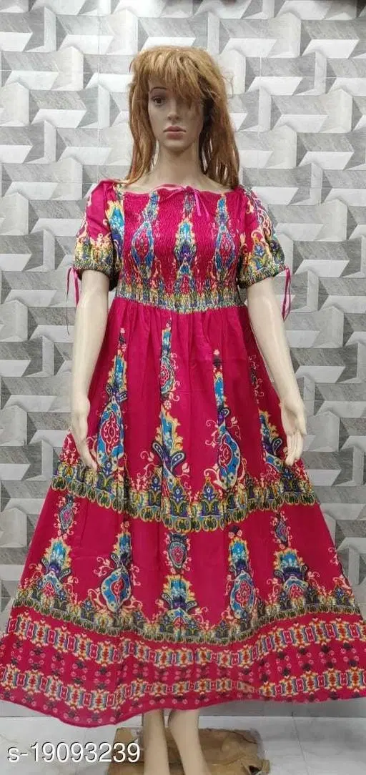Gown for Women (Pink, L)