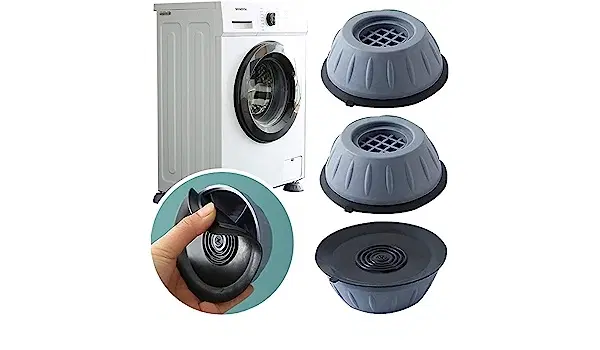Rubber Anti Vibration Washing Machine Pads, Grey, Pack of 4