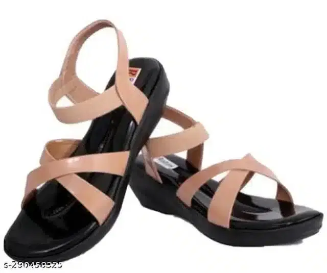 LifeO Floaters for Women (Peach & Black, 4)