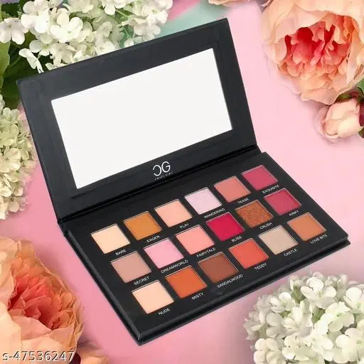 18 Color Eye Shadow Palette, Multicolor, Pack of 1