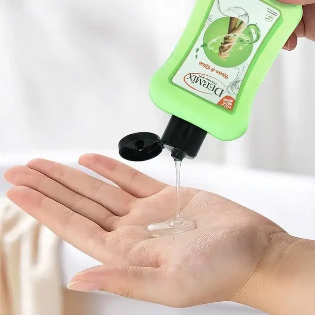 Dermix Hand Wash Neem & Aloe Vera 250ml (Travel Pack)