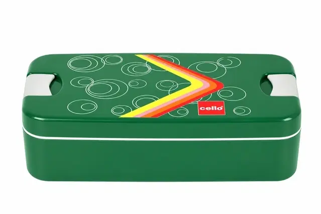 Cello Food Mate Lunch Box , Green | Leak-Resistant | Easy To Carry | For Office, School & Travel