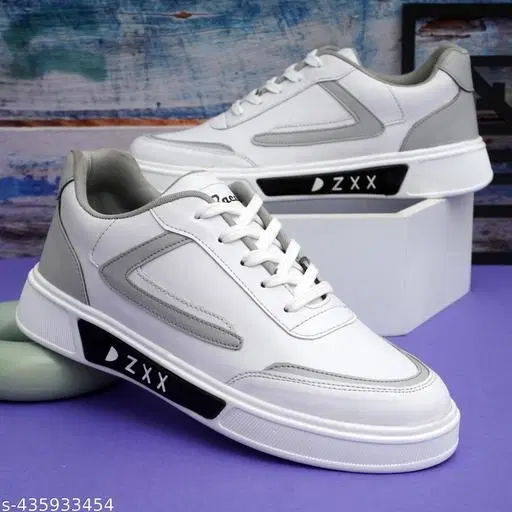 Bacan Zx2 Casual Sneakers for Men (White, IND-6)