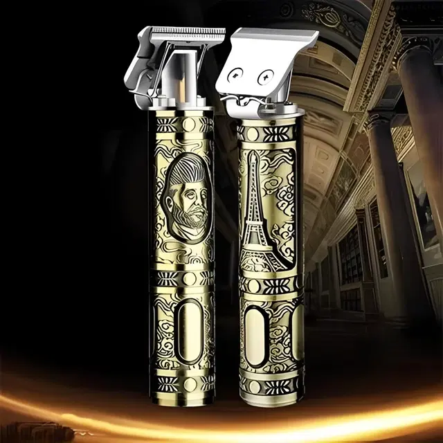Rechargeable Professional Hair Trimmer for Men, Gold