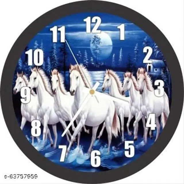 Plastic Wall Clock, Multicolor