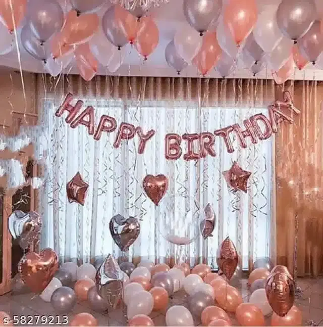 Birthday Party Decoration Kit, Multicolor, Set of 43