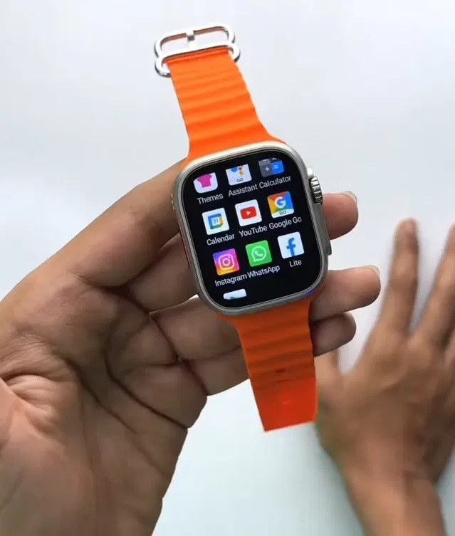 Nylon Strap Smart S8 Ultra Smart Watch for Men & Women, Orange