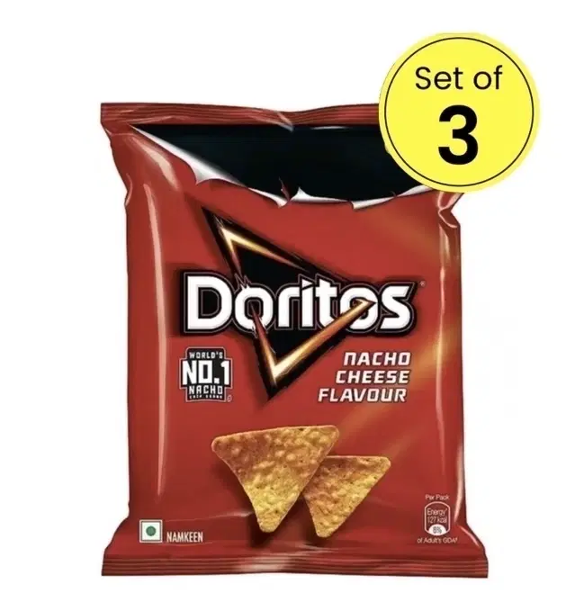 Doritos Nachos Cheese Chips, 3X30.5 g (Pack of 3)