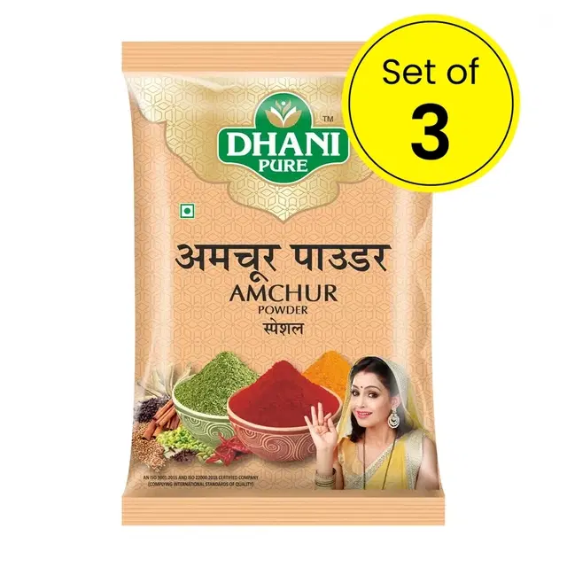 Dhani Pure Amchur Powder 3X50 g (Set of 3)