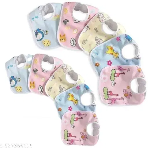 Baby Bibs Pack Of 5 Baby Apron Towel Waterproof Chitbuttoned Bibs High Quality