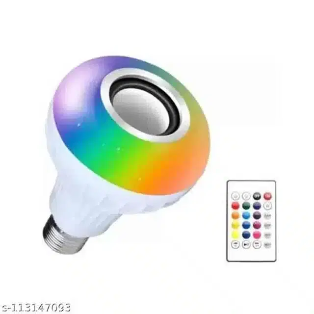 LED Bluetooth Speaker Bulb, Multicolor