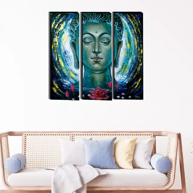 Wooden Wall Paintings, Set of 1, Multicolor, 18x15 Inches