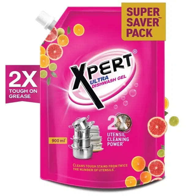 Xpert Ultra Dishwash Gel (Refil) 900 ml