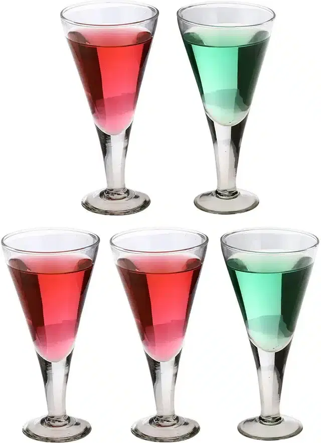 Liquor cum Cocktail Glasses, Transparent, 150 ml, Pack of 5