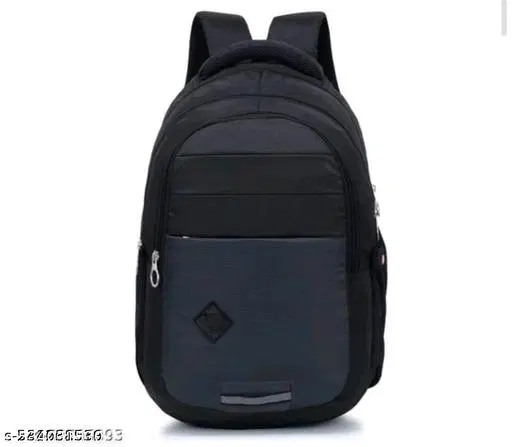 Polyester Backpack for Men & Women, Black