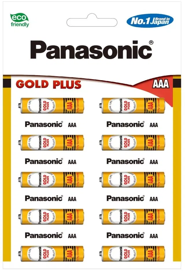 Panasonic premium AAA Gold Plus, Pack of 10