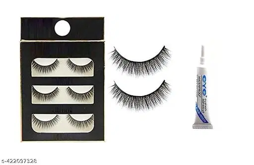 False Eyelash, Multicolor, Pack of 3