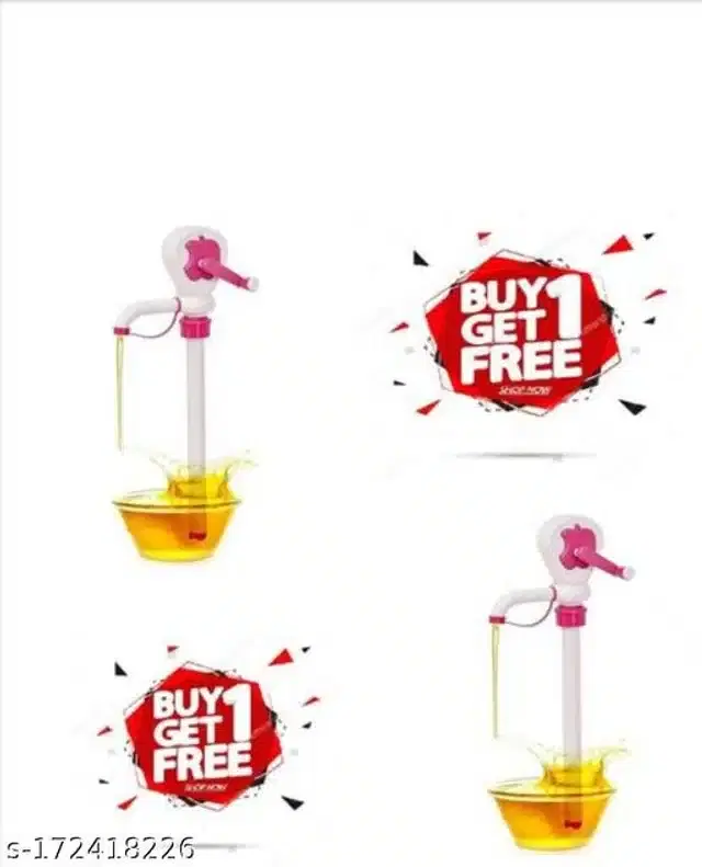 Plastic Manual Hand Oil Pump, Multicolor, Pack of 2