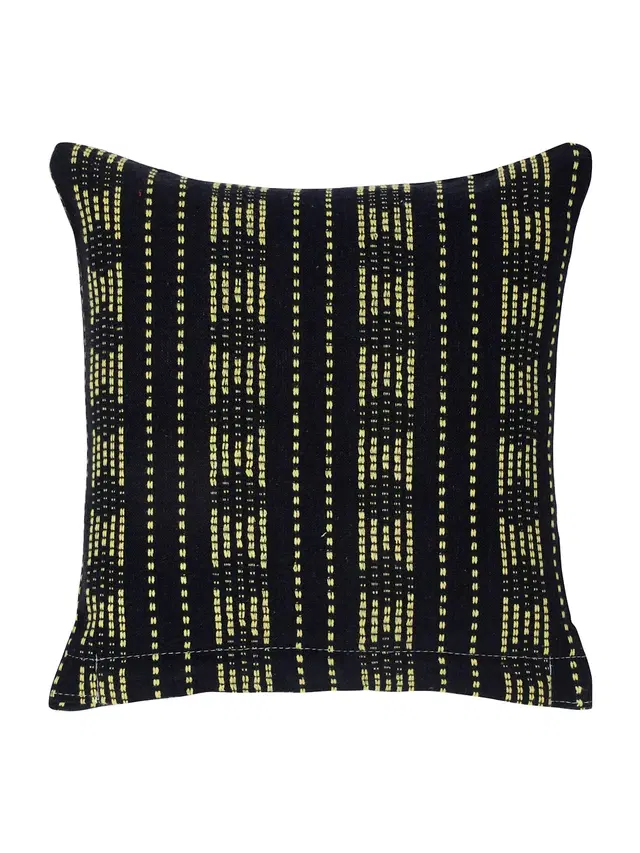 Cotton Cushion Cover, Navy Blue, 12x12 inches