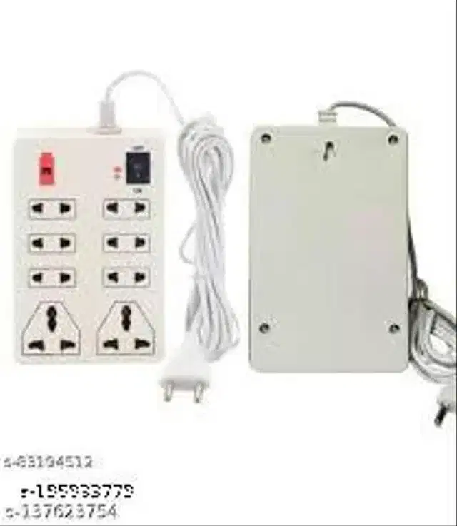 Plastic Universal Surge Protector, White