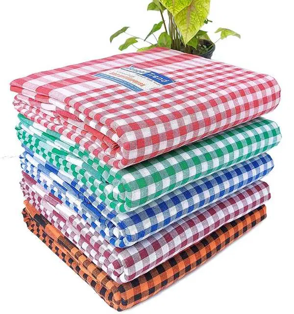 Soft Cotton Gamcha Bath Towel, 70X35 Inch, Pack Of 4, Mo-079