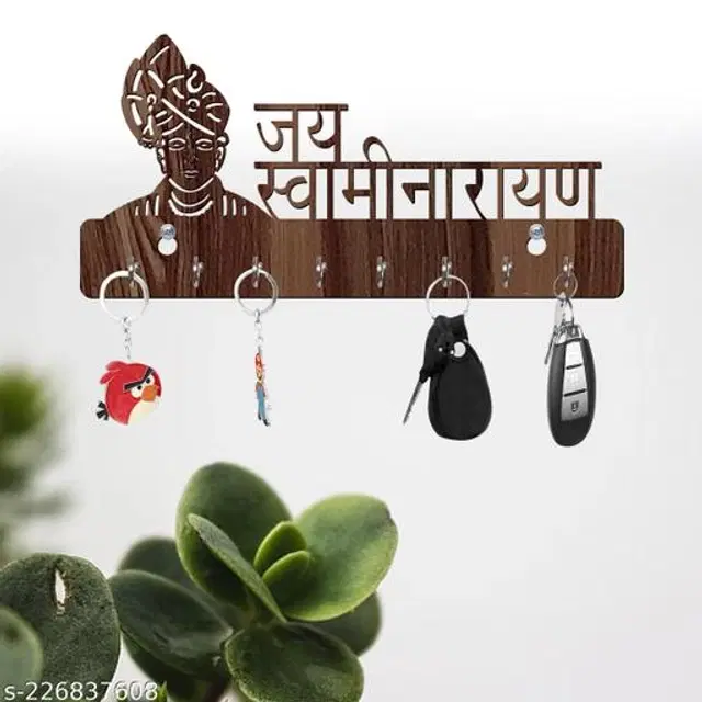 Wooden Key Holder, Brown