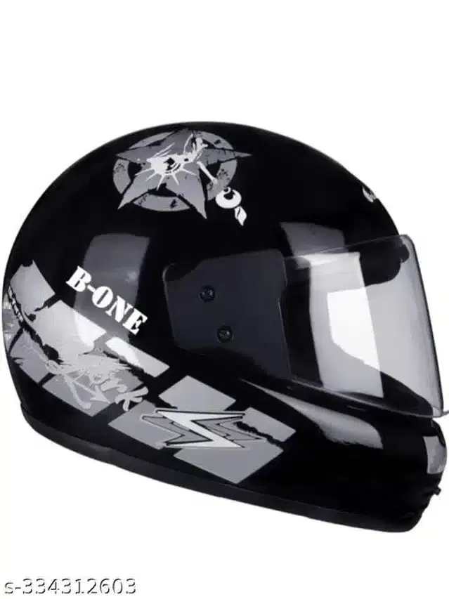 Full Face Helmet for Men & Women, Black & Grey